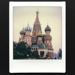 natural very realistic  giant hypnotoad, in moscow centre, Polaroid photo, vintage , neutral dull colors, soft lights, foggy mist ,  by oleg oprisco , by thomas peschak,  by discovery channel, by victor enrich , by gregory crewdson