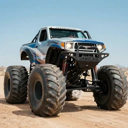 photo of danny trejo driving the monster truck grave digger, 8 k, 8 5 mm f 5. 6