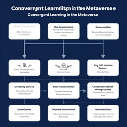 academic pictures, convergent learning in the metaverse, structure diagram
