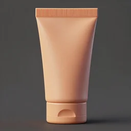 simple smooth 3 d primitive tube shape, texturemapped realistic colored human skin, saturated photoreal colors and details, straight vertical parallel, exaggerated realistic bump map, surface painter, renderman