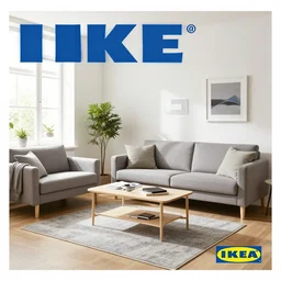 IKEA catalogue photo of a living room, by Paul Lehr