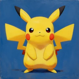 a painting of Pikachu by zdzislaw beksinski