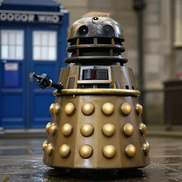 donald trump as a dalek from doctor who, photorealistic, 4 k hd