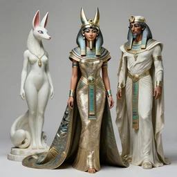 metal couture basset editorial, ancient egyptian haute couture by neri oxman, still frame from'gods annihilation'( 2 0 3 3 ) by guillermo del toro, opal goddess kitsune sculpture rendering by michelangelo, expressive editorial by malczewski