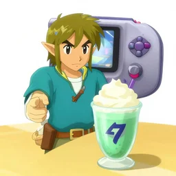 agent 4 7 ordering a slurpee at 7 1 1, gamecube wind waker screenshot
