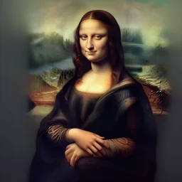 realistic creepy cyborg monalisa with spider hands highly detailed in 8 k
