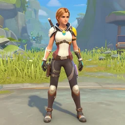 full body Emma Watson screenshot from overwatch play of the game