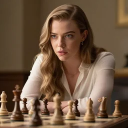 anya taylor joy as a chess piece