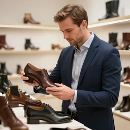 david mellor buying shoes. high definition