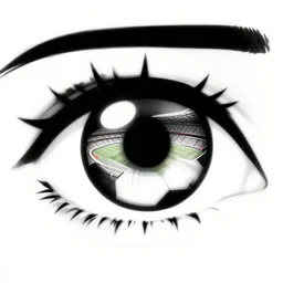a beautiful eye with a soccer stadium inside black and white vector