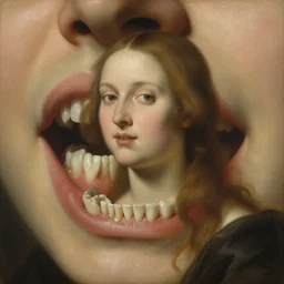 helga pataki's teeth, painting by fragonard