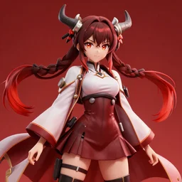 Kantai Collection character Kongou anime , digital art , 3D , rednered with raytracing