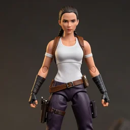 a hot toys figure of lara croft, figurine, detailed product photo