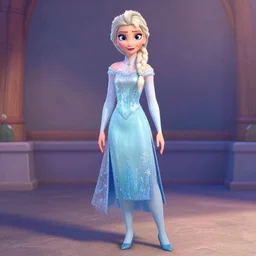 elsa is wearing a cheongsam, frozen, disney style, full body.