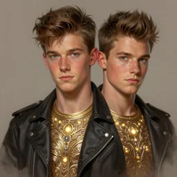 portrait of archie andrews, intricate, elegant, glowing lights, highly detailed, digital painting, artstation, concept art, smooth, sharp focus, illustration, art by wlop, mars ravelo and greg rutkowski