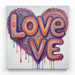 love conciousness ( ( ( psychedelic dripping color ) ) ), detailed painting by painting by pablo amaringo david normal