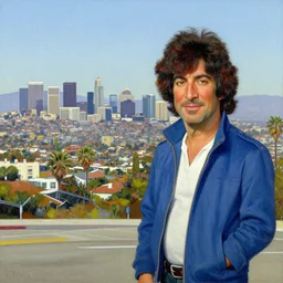 bob ross painting of los angeles