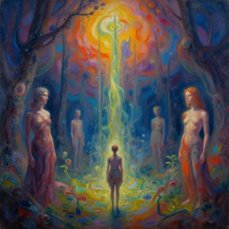 a strange, hauntingly beautiful, vibrant dreamscape | | organic digital oil painting by max masnyy, jakub gazmercik, beeple, patrick faulwetter, heavenlydaemonic, and mc escher, surrealism, trending on artstation