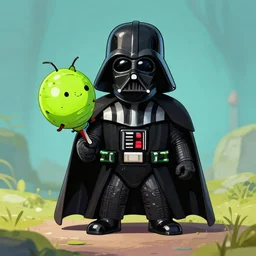 Darth Vader as a caterpillas