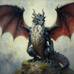 elder dragon by Thomas Kinkade