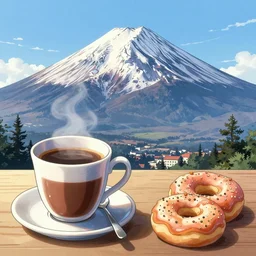 🖊️, seinen manga :☕🍩🌞; 🏔️🌄