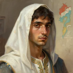 a personification of the country Tunisia, highly detailed, digital painting, artstation, concept art, sharp focus, illustration, art by greg rutkowski and alphonse mucha