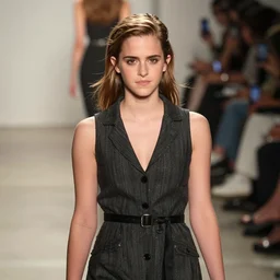 emma watson on catwalk as runway model f/1.4