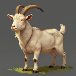 george s patton as a goat, fantasy concept art, trending on furaffinity