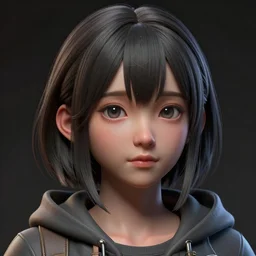 clothed, worksafe. cgsociety, by wlop, ilya kuvshinov, krenz cushart, greg rutkowski, trending on artstation. zbrush sculpt, octane, maya, houdini, vfx. close - up face of a cute anime japanese filipino girl. cinematic dramatic atmosphere, sharp focus, soft volumetric studio lighting.