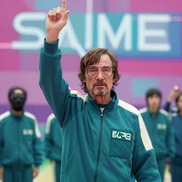 Walter White winning Squid Games