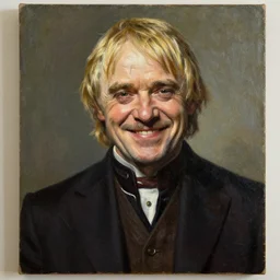 ace ventura smiling as tywin lannister portrait painting