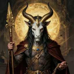 a portrait of baphomet