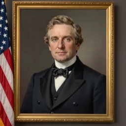 Official Portrait of the United States President, 1838, he is a white male from Vermont