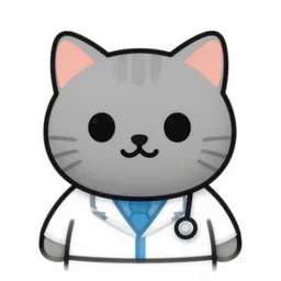 doctor cat emoji from iOS