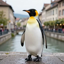 a penguin in grenoble