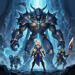 scarred yian garuga boss of monster hunter world iceborn worldboss guild raid digital painting bioluminance alena aenami artworks in 4 k design by lois van baarle by sung choi by john kirby and artgerm style pascal blanche and magali villeneuve