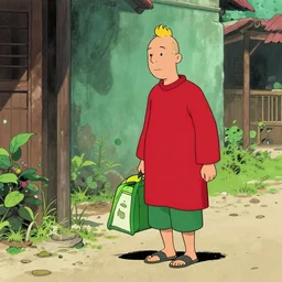 tintin in bangladesh, ligne claire style