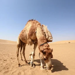 gopro pov milking a camel,