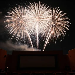 fireworks in the movie theater