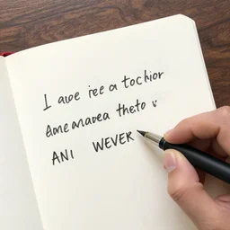 written on it