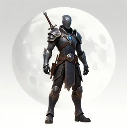 moon hunter, fantasy apocalypse, digital art, 4 k, mmo