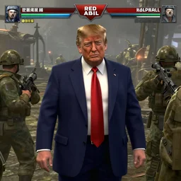in - game image of trump in command and conquer : red alert