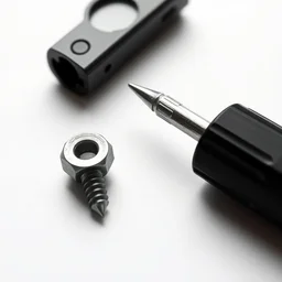 a screwdriver and a screw