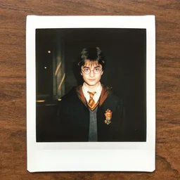 a polaroid instax film still of harry potter and the goblet of fire