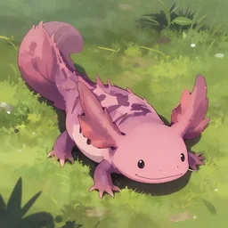 axolotl, Trending on Artstation, Hiroaki Tsutsumi style