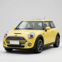 a blobfish inspired mini cooper, promotional sales photograph