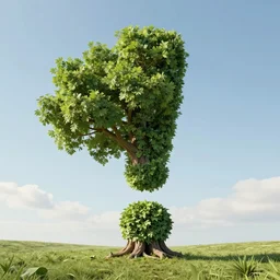 fantasy tree that looks like an exclamation point