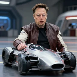 elon musk as a star wars pod racer