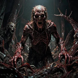 movie frame still from live action adaptation, directed by steven spielberg, 8 k, vhs glitch, ultra wide angle, high contrast, zenith view, greg rutkowski, intrincate, highly detailed, ilm, oscar winning photography, grain, dramatic lighting, greg nicotero, horrifying movie, nightmare fuel, horror movie