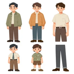 the same character in 3 different stages of his life by art gem. art station, concept art, stages of life